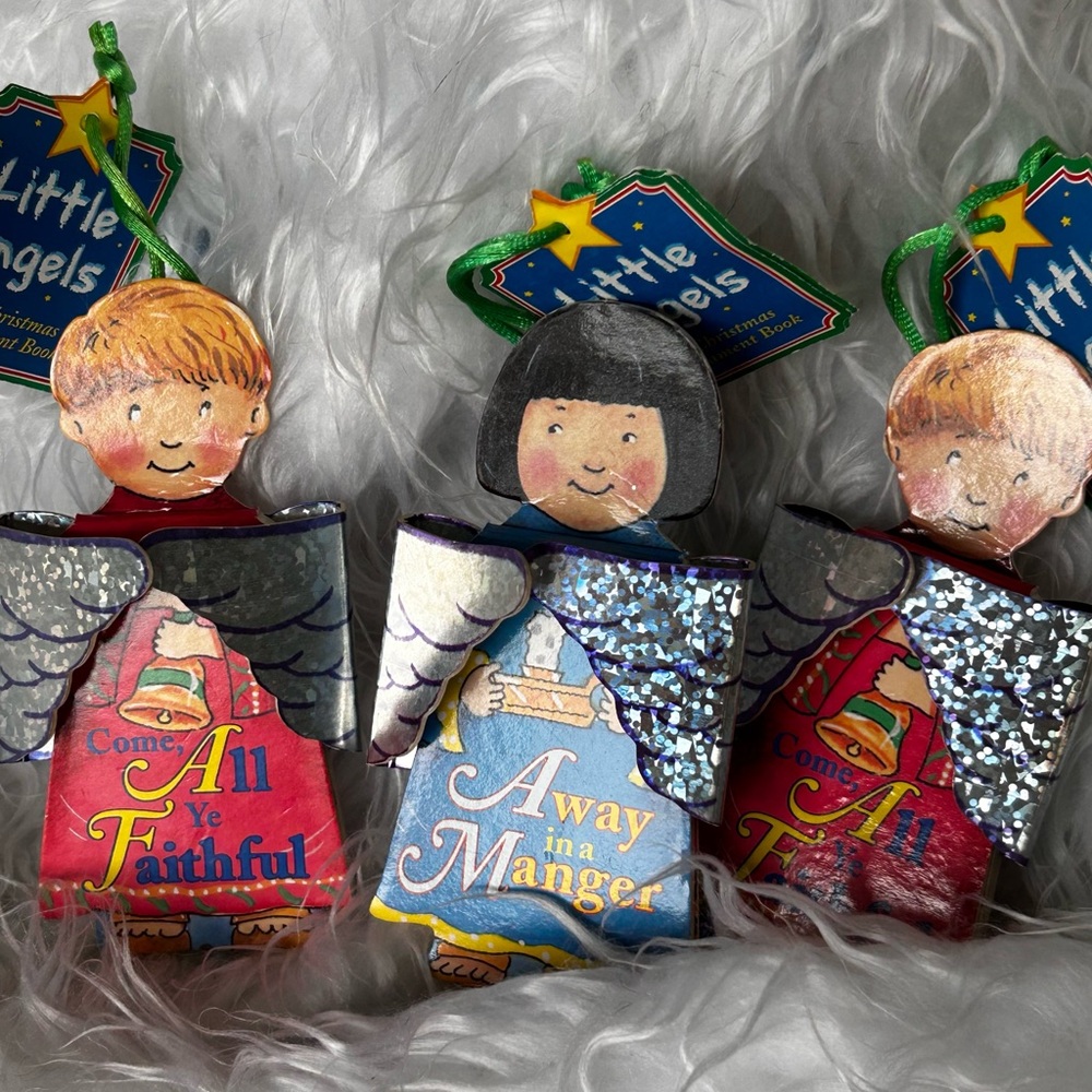 NWT Angels Christmas Book Ornaments Stocking Stuffer Novelty Gift Bundle